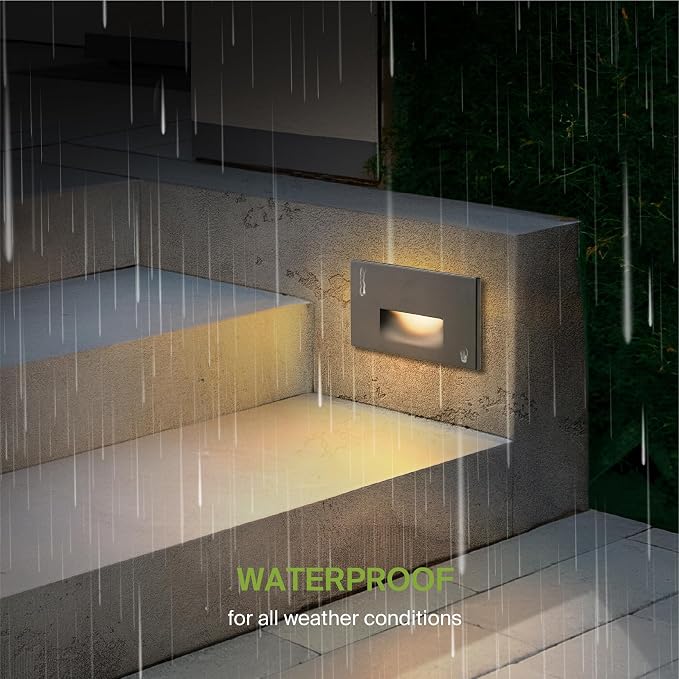 ASD LED Recessed Step Light Fixture, Outdoor & Indoor Stair Tread Lighting | - Image 6