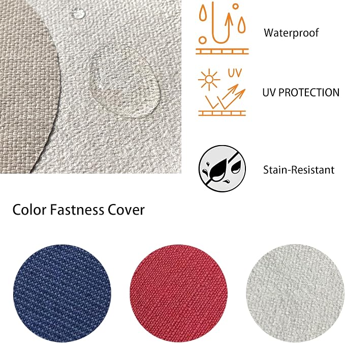 Goodgoods 19"x19" Outdoor Universal Cushion Set of 1 Water-Proof - Image 5