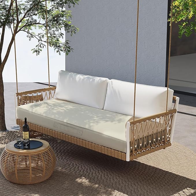 Outdoor Bench Cushion 4 inches Memory Foam Waterproof Patio Furniture Bench - Image 7