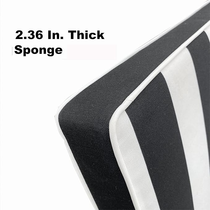 Only choice 2 Pcs Set Outdoor Lounge Chair Cushions Patio Chaise Lounge - Image 8