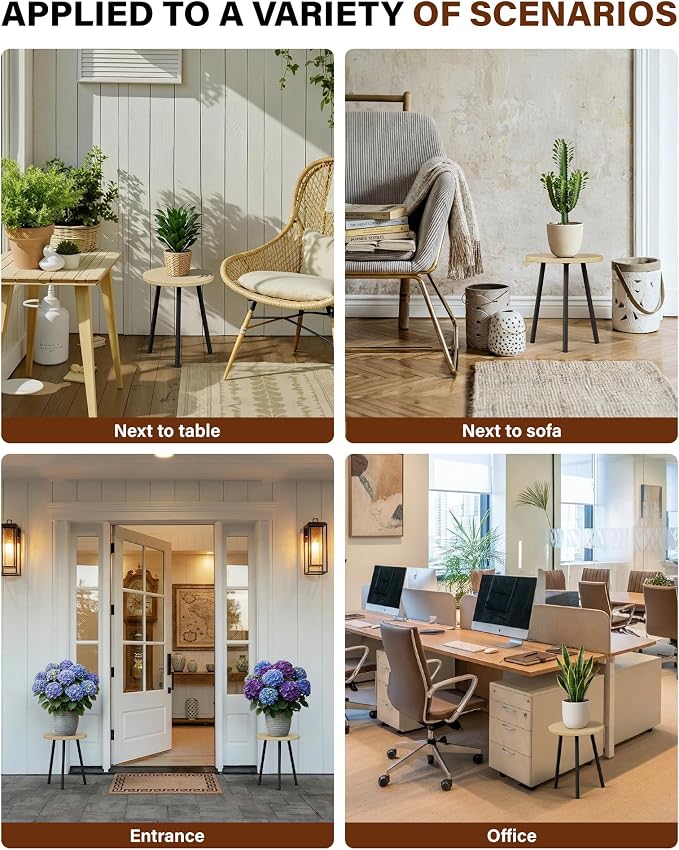 Plant Stand Indoor 14'': Indoor Plant Stand 2 Pack Metal Plant Table - Image 8