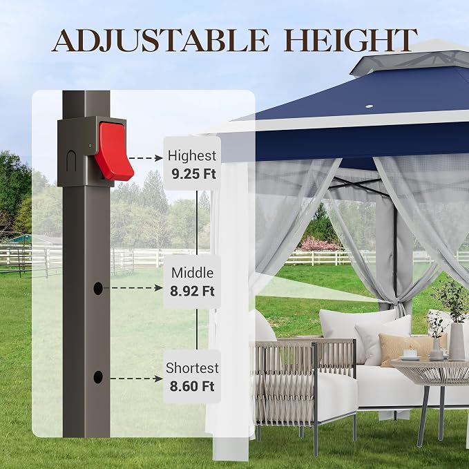 Pop Up Canopy Tent 13x13 Ft Instant Gazebo - Image 3