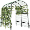 unho Black Iron Garden Arch Trellis by unho