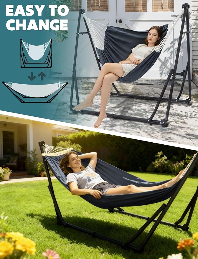 Anyoo 2 in 1 Hammock and Swinging Chair - Image 2