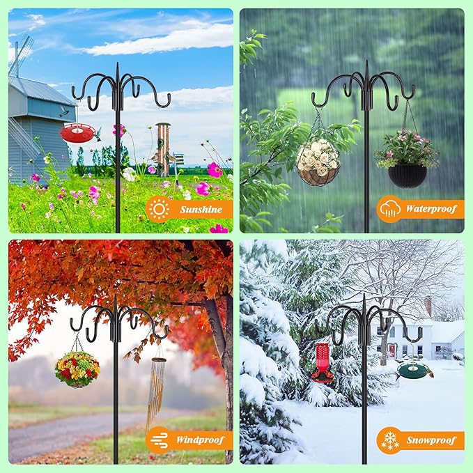 FEED GARDEN 76 Inch Four Shepherd Hooks - Image 5