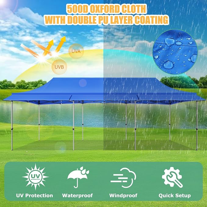 COBIZI 10x30 Pop Up Canopy Tent - Image 9