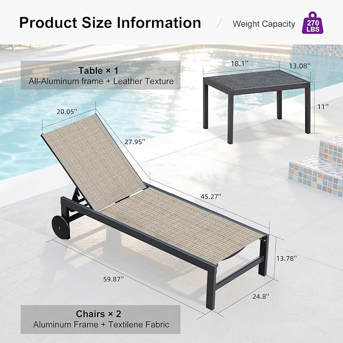 PURPLE LEAF Chaise Lounge Chair - Image 9