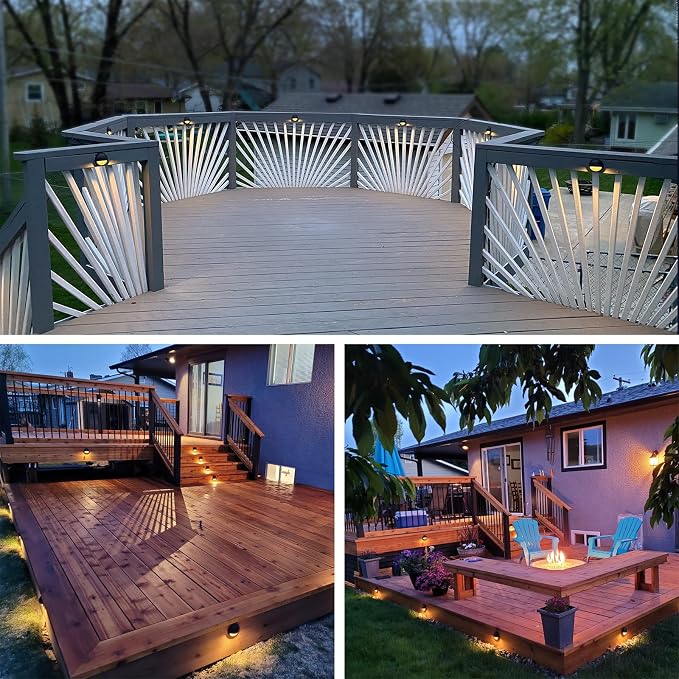 GKOLED 12 Pack Low Voltage LED Deck Lights, Landscape Step Lights Fixtures - Image 6