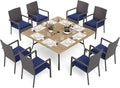 PHI VILLA 9-Piece Outdoor Dining Set by PHIVILLAThepioneerofcomfortablehouseholdsupplies