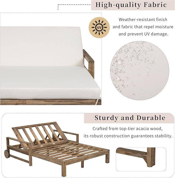 LUMISOL Outdoor Patio Daybed - Image 5