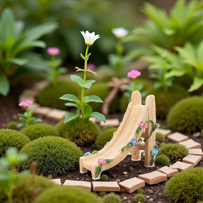 Kai Dream Miniature Fairy Garden Accessories, Resin Slide, 2.8 * 1.4 * 2.8 - Image 5