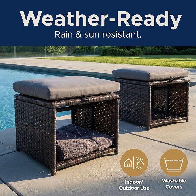 Outdoor Storage Ottoman - Image 6