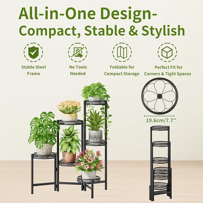 6 Tier Large Plant Stand Indoor - Image 5