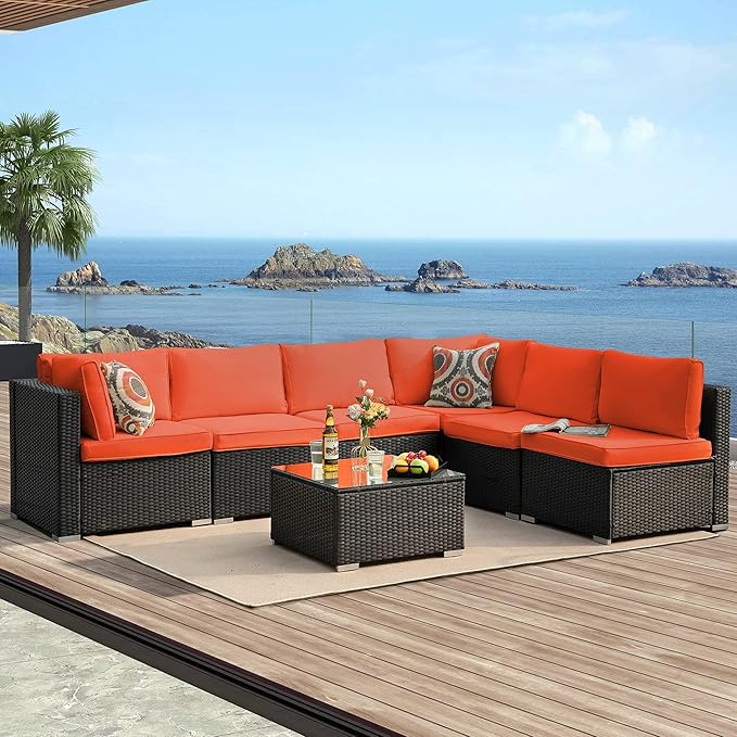 7-Piece Patio Furniture Set by ZJEYEJZ