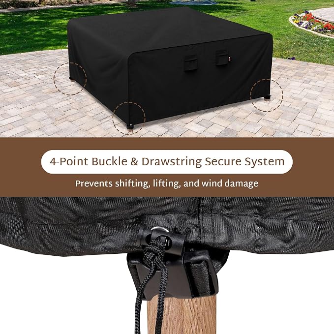 iBirdie Outdoor Patio Furniture Set Covers 54 x 54 inch fit 4 x 4 ft, 50 inch - Image 5