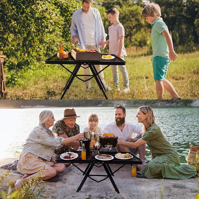 3 FT Folding Grill Table, Portable Camping Table - Image 5