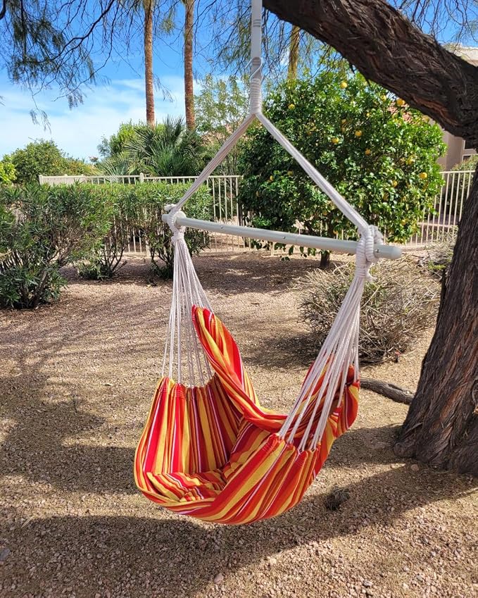 ADVOKAIR Hammock Chair Hanging Chair Swing Large Indoor - Image 2
