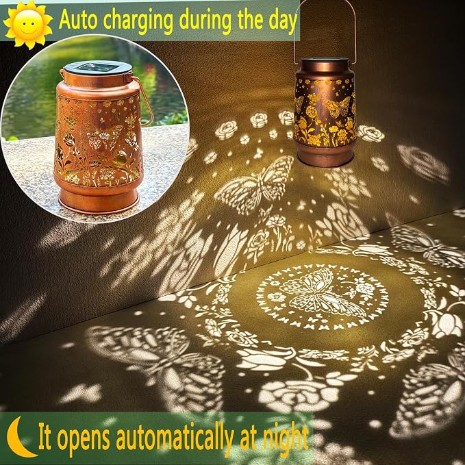 Solar Lanterns Outdoor Waterproof Garden Decor Christmas Gifts - Image 4
