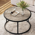 SAYGOER Small Round Coffee Table, Modern Coffee Tables by Saygoer