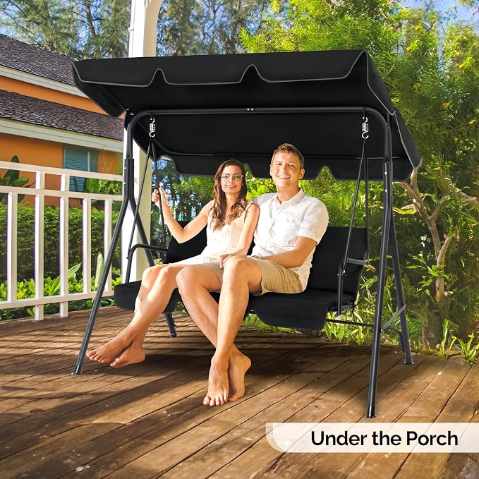 VINGLI 550 LBS Outdoor Porch Swing - Image 6