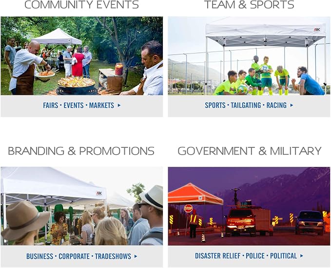 ABCCANOPY Patio Pop Up Canopy Tent 10x10 Commercial-Series - Image 7