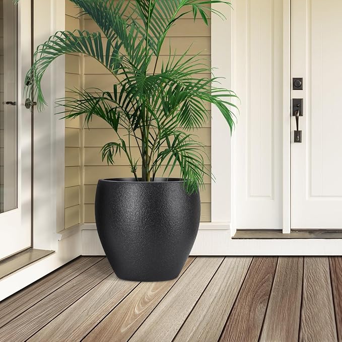 Plant Pots 17.5/14.8/12.2 inch Set of 3, Flower Pots - Image 4