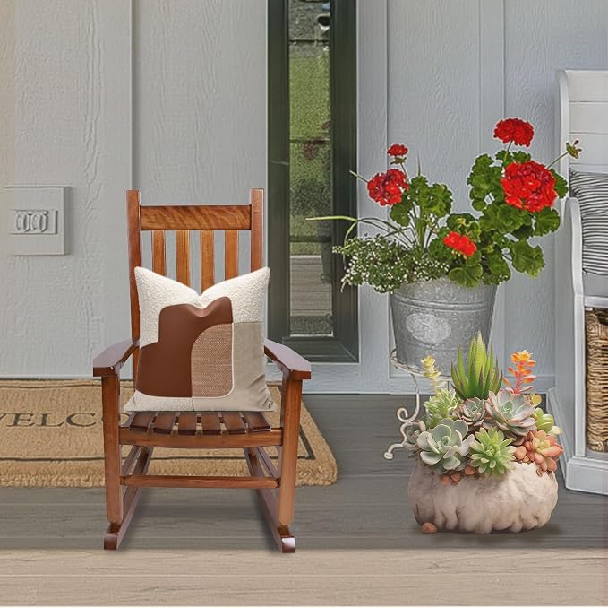 Kids Rocking Chair for Toddlers and Children Comfy Recliner Wooden Rocker for - Image 8