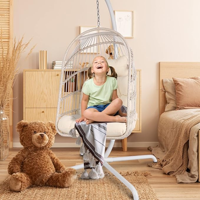 Chihee Hanging Egg Chair Stand, Strong Iron Hammock Chairs Frame - Image 2
