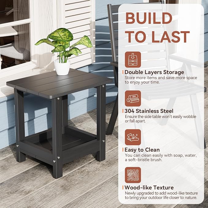 Adirondack Outdoor Side Table - Image 4