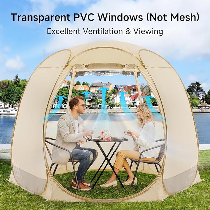 Alvantor® Screen House Gazebo, Pop Up Igloo Screened Canopy Tent - Image 5