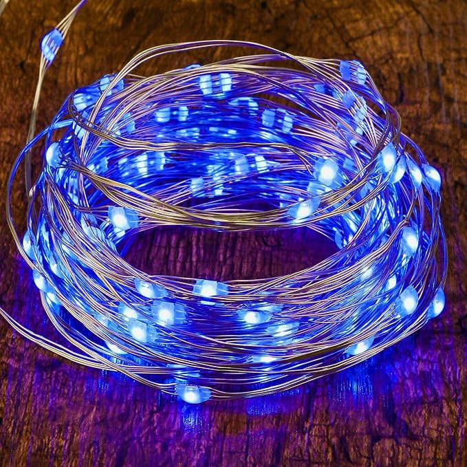 2 Pack Solar Powered Fairy String Lights Outdoor Waterproof 8 Modes Twinkle - Image 3
