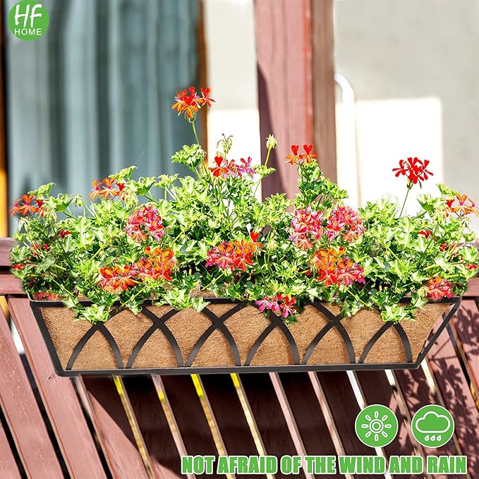 HFHOME 24 inch Window Deck Rail Planter - Image 8
