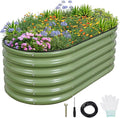 1MORE Galvanized Raised Garden Bed- Planter Garden Boxes Outdoor, Raised Beds by 1MORE