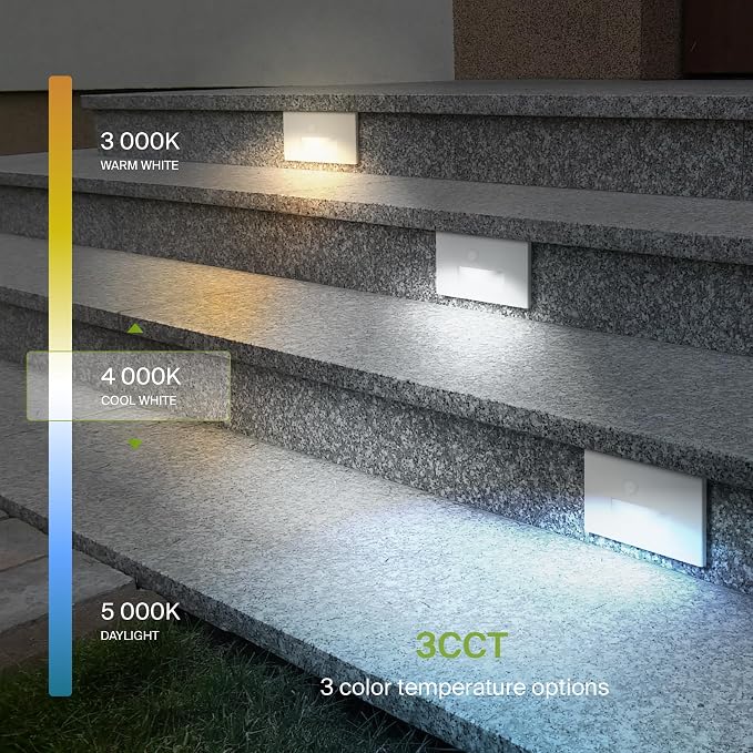 ASD LED Recessed Step Light Fixture, Outdoor & Indoor Stair Tread Lighting | - Image 5