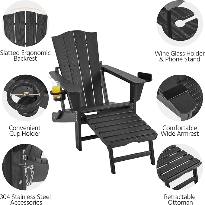 Yaheetech Adirondack Chair - Image 5