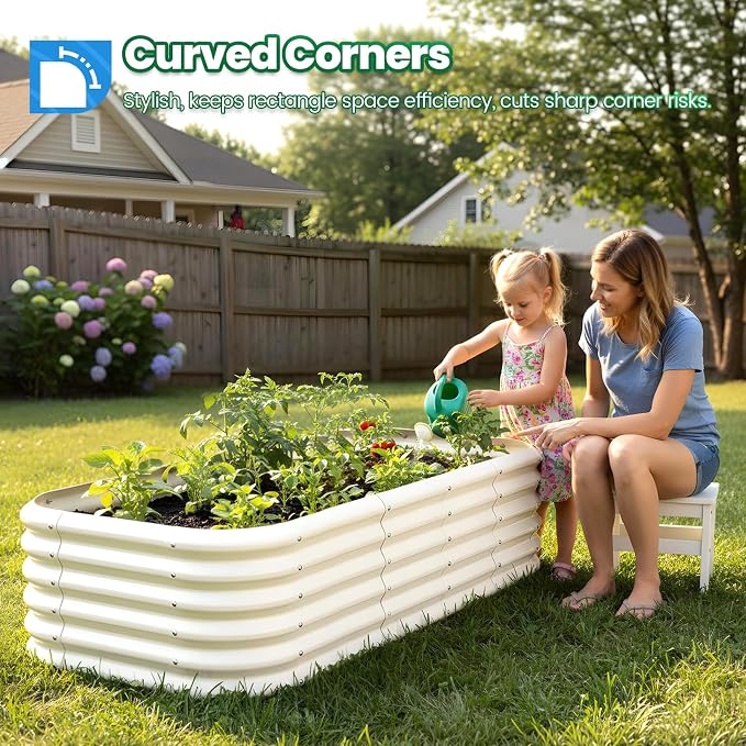 Quictent Galvanized Raised Garden Bed Kit Tall, - Image 2