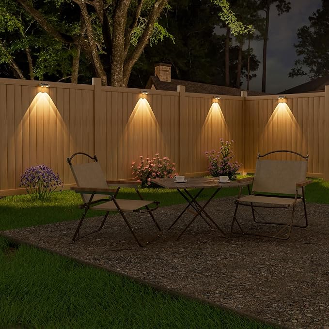 NIORSUN Solar Fence Lights, 16 Pack Solars Deck Light, Warm White Color - Image 2