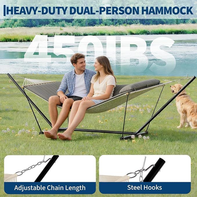 Heavy Duty 2 Person Double Hammock - Image 3