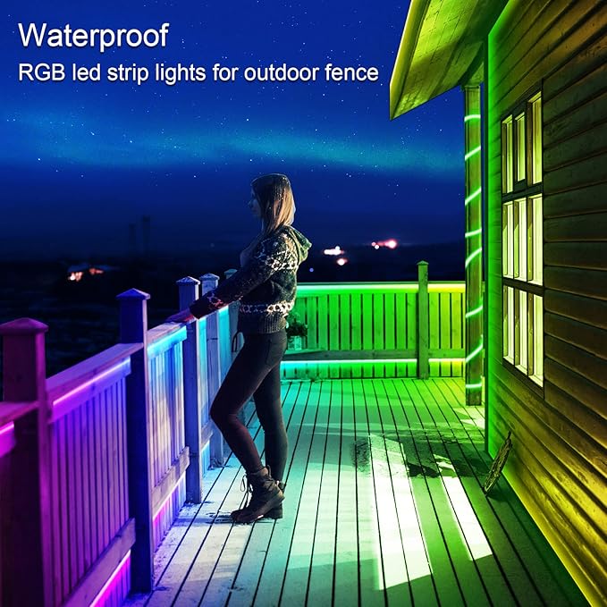 AILBTON 100ft Outdoor LED Strip Lights Waterproof, IP68 Outside Led Light - Image 4