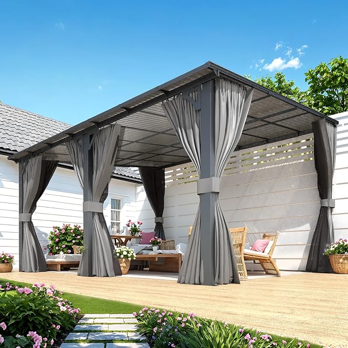 AECOJOY 14' x 12' Gazebo Outdoor Pergola - Image 3
