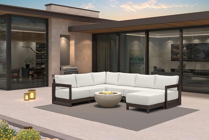 PURPLE LEAF Patio Furniture Set U-Shaped Outdoor Couch by Unknown