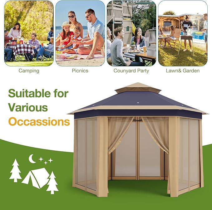 Pop Up Canopy Tent 13x13 Ft Instant Gazebo - Image 5