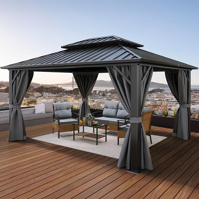 YITAHOME 10x12ft Hardtop Gazebo by YITAHOME