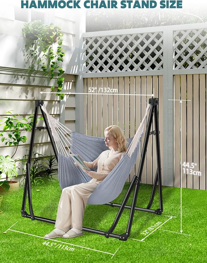 Anyoo 2 in 1 Hammock and Swinging Chair - Image 4