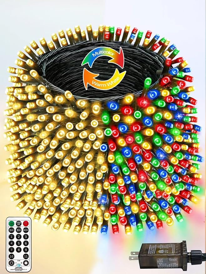 1000 LED 330 FT Color Changing Christmas Lights by PRODUCTS