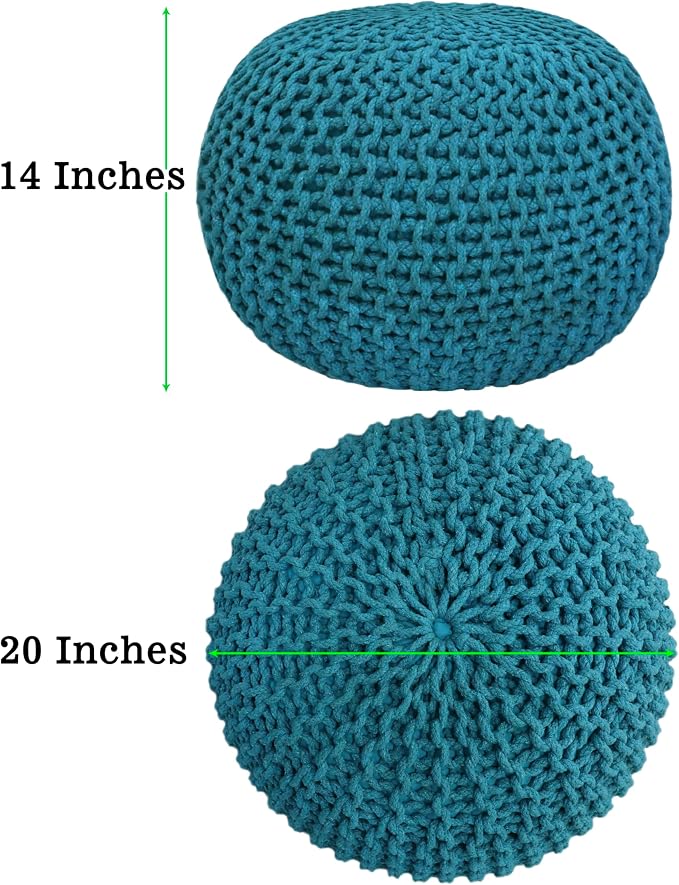 COTTON CRAFT Round Pouf - Image 3