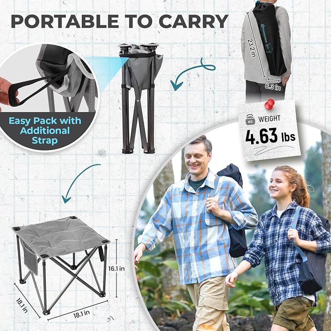 FUNDANGO Oversized Camping Stool - Image 3