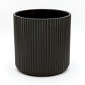 Amazon Basics Fluted Ceramic Round Planter by AmazonBasics