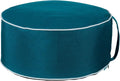 QILLOWAY Indoor/Outdoor Inflatable Stool, Round Ottoman, All Weather Foot Rest by QILLOWAY