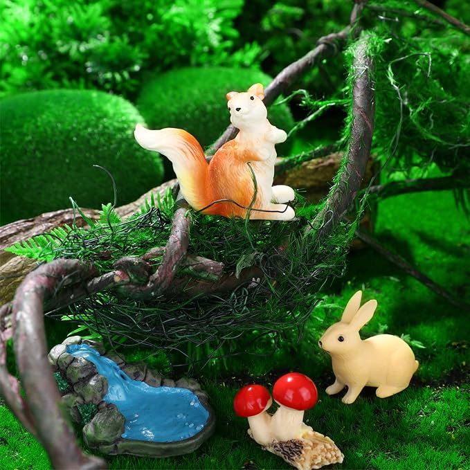 Roowest 19 Pcs Miniatures Garden Fairies Kit Garden Accessories Miniatures - Image 4